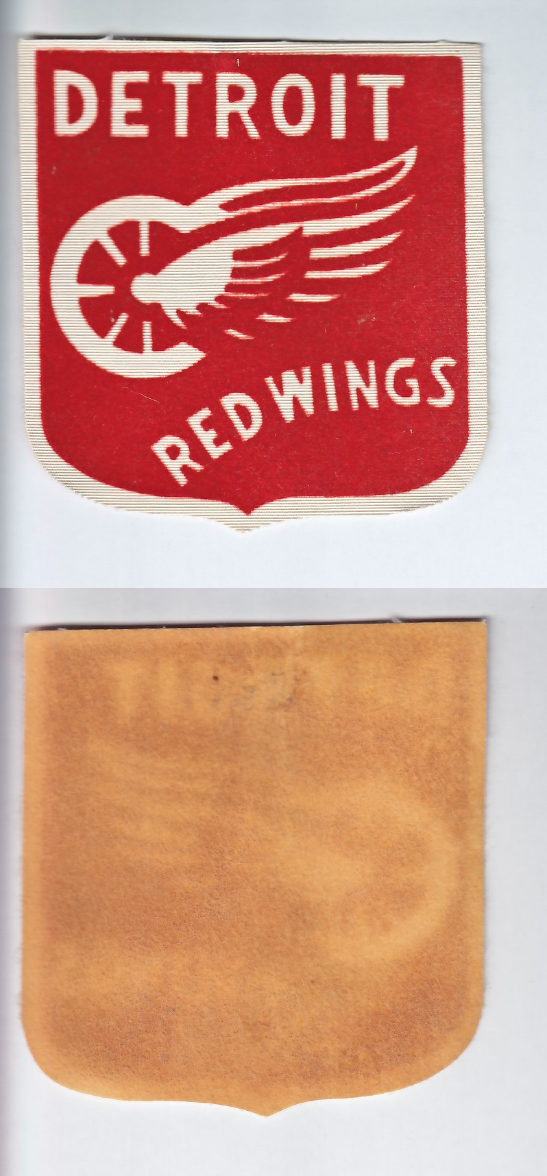 1934-43 BEEHIVE PHOTO GR.1 DETROIT RED WINGS PATCH photo