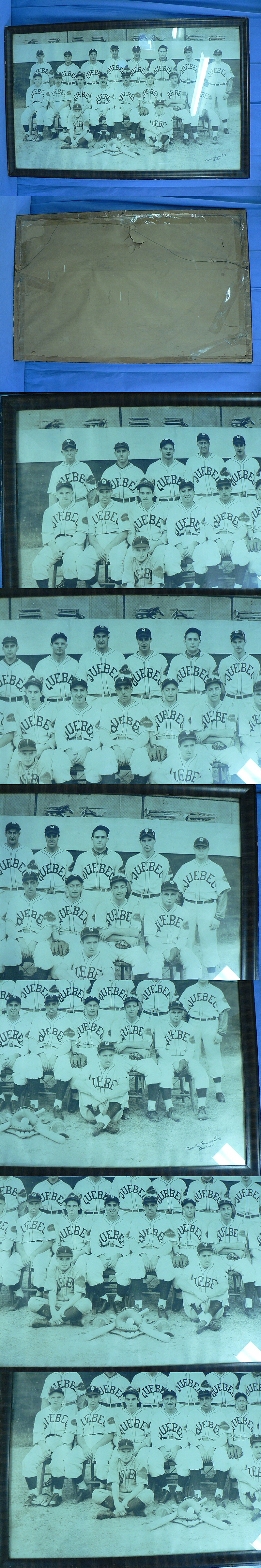 1930'S QUEBEC INDIANS TEAM FRAMED PHOTO photo