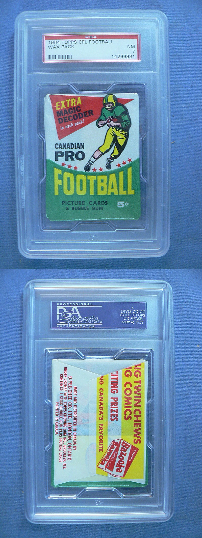 1964 TOPPS CFL FOOTBALL WAX PACK photo