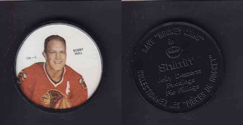 1968-69 SHIRRIFF HOCKEY COIN B. HULL CHI-1 photo 1968-69 SHIRRIFF HOCKEY COIN B. HULL CHI-1 photo