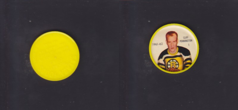 1961-62 SHIRRIFF/SALADA HOCKEY COIN #1 C.PENNINGTON photo 1961-62 SHIRRIFF/SALADA HOCKEY COIN #1 C.PENNINGTON photo