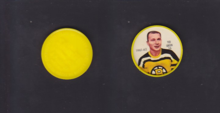 1961-62 SHIRRIFF/SALADA HOCKEY COIN #16 T.GREEN photo 1961-62 SHIRRIFF/SALADA HOCKEY COIN #16 T.GREEN photo