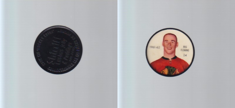 1961-62 SHIRRIFF/SALADA HOCKEY COIN #24 R.FLEMING photo 1961-62 SHIRRIFF/SALADA HOCKEY COIN #24 R.FLEMING photo