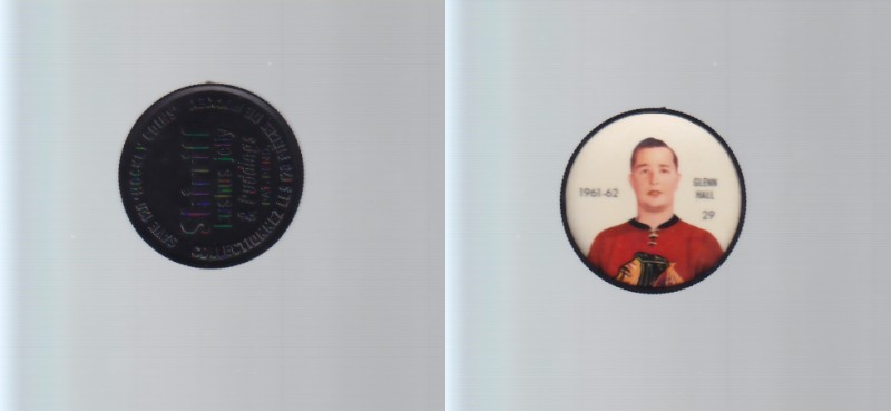 1961-62 SHIRRIFF/SALADA HOCKEY COIN #29 G.HALL photo 1961-62 SHIRRIFF/SALADA HOCKEY COIN #29 G.HALL photo