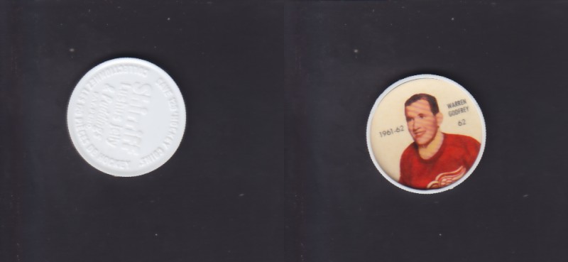 1961-62 SHIRRIFF/SALADA HOCKEY COIN #62 W.GODFREY photo 1961-62 SHIRRIFF/SALADA HOCKEY COIN #62 W.GODFREY photo