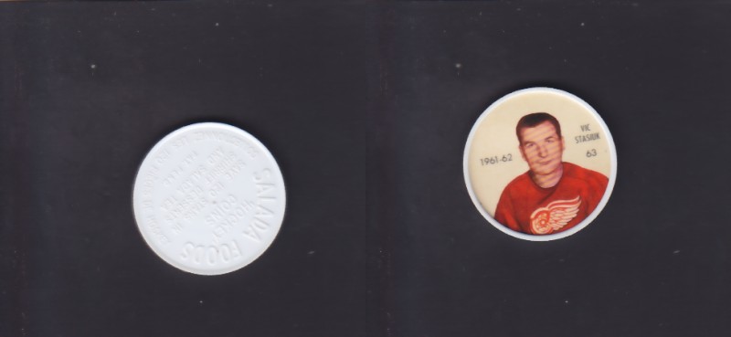 1961-62 SHIRRIFF/SALADA HOCKEY COIN #63 V.STASIUK photo 1961-62 SHIRRIFF/SALADA HOCKEY COIN #63 V.STASIUK photo