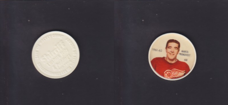 1961-62 SHIRRIFF/SALADA HOCKEY COIN #68 M.PRONOVOST photo 1961-62 SHIRRIFF/SALADA HOCKEY COIN #68 M.PRONOVOST photo