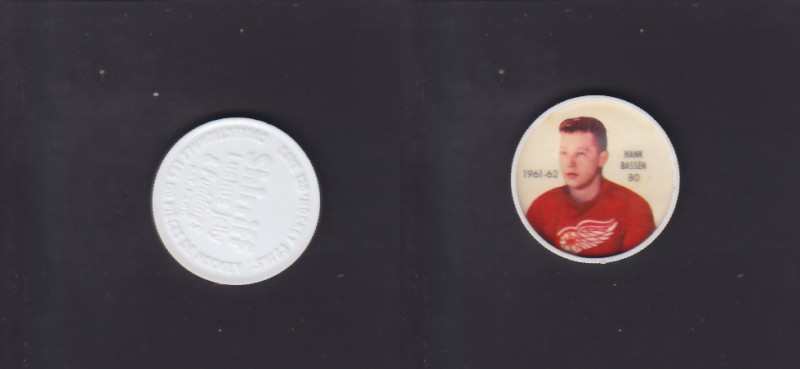 1961-62 SHIRRIFF/SALADA HOCKEY COIN #80 H.BASSEN photo 1961-62 SHIRRIFF/SALADA HOCKEY COIN #80 H.BASSEN photo
