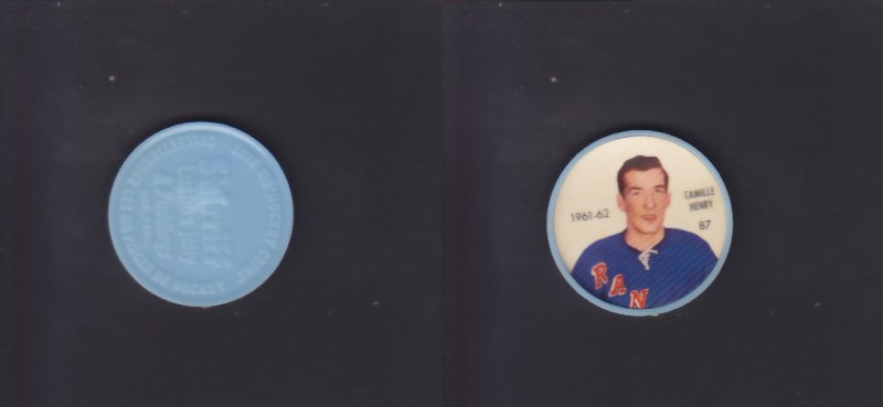 1961-62 SHIRRIFF/SALADA HOCKEY COIN #87 C.HENRY photo 1961-62 SHIRRIFF/SALADA HOCKEY COIN #87 C.HENRY photo
