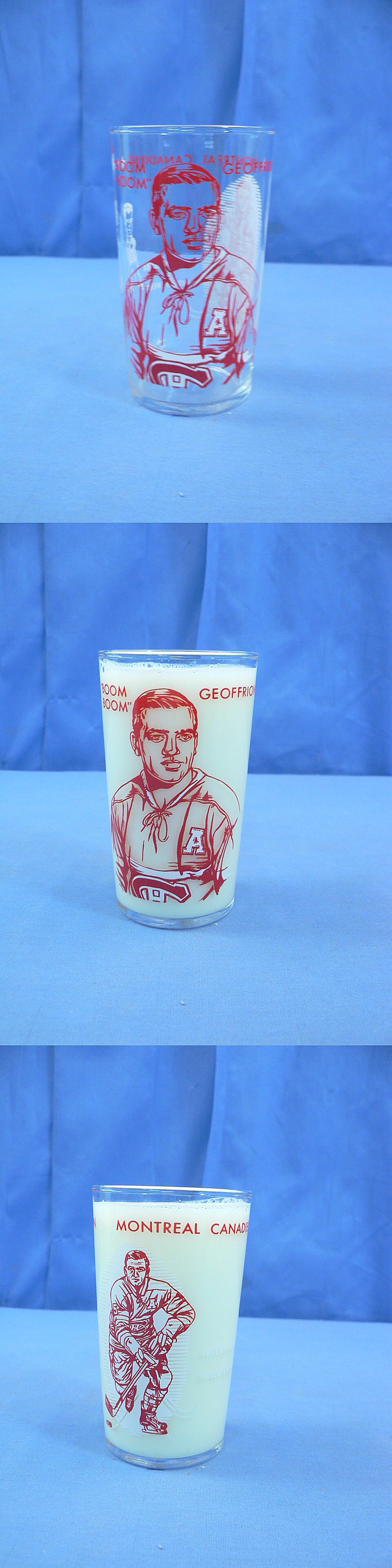 1960-61 YORK PEANUT BUTTER GLASS B.GEOFFRION photo 1960-61 YORK PEANUT BUTTER GLASS B.GEOFFRION photo