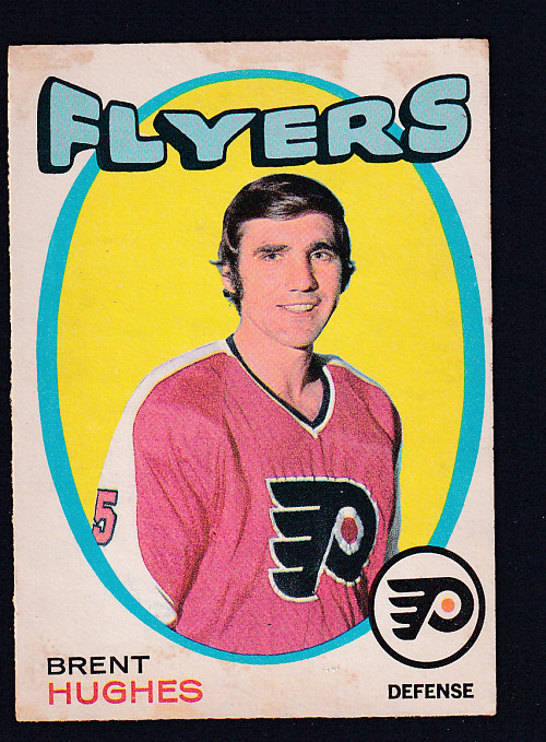 1971-72 O-PEE-CHEE HOCKEY CARD #205 B. HUGHES photo 1971-72 O-PEE-CHEE HOCKEY CARD #205 B. HUGHES photo