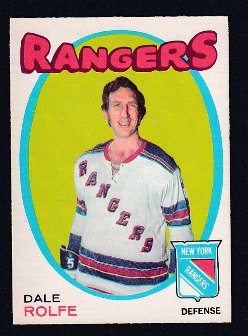 1971-72 O-PEE-CHEE HOCKEY CARD #219 D. ROLFE photo 1971-72 O-PEE-CHEE HOCKEY CARD #219 D. ROLFE photo