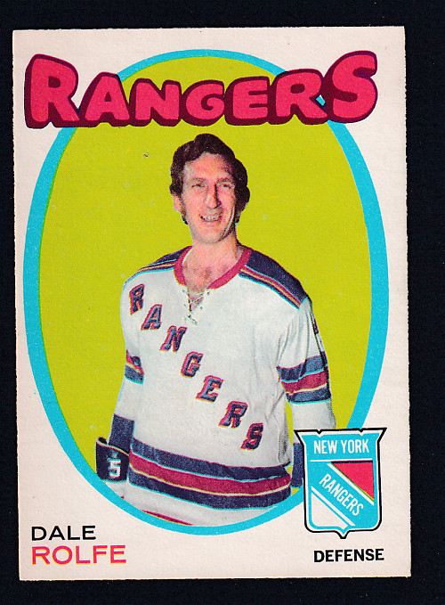1971-72 O-PEE-CHEE HOCKEY CARD #219 D. ROLFE photo 1971-72 O-PEE-CHEE HOCKEY CARD #219 D. ROLFE photo