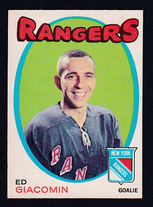1971-72 O-PEE-CHEE HOCKEY CARD #220 E. GIACOMIN photo 1971-72 O-PEE-CHEE HOCKEY CARD #220 E. GIACOMIN photo