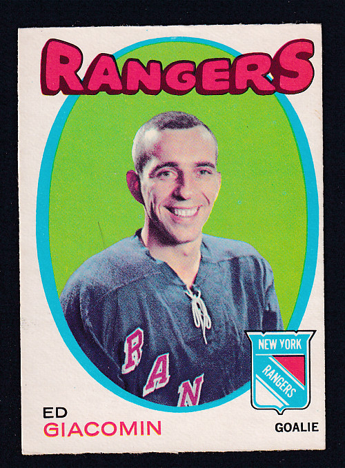 1971-72 O-PEE-CHEE HOCKEY CARD #220 E. GIACOMIN photo 1971-72 O-PEE-CHEE HOCKEY CARD #220 E. GIACOMIN photo