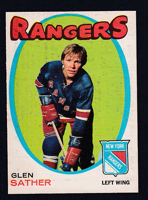 1971-72 O-PEE-CHEE HOCKEY CARD #221 G. SATHER photo 1971-72 O-PEE-CHEE HOCKEY CARD #221 G. SATHER photo