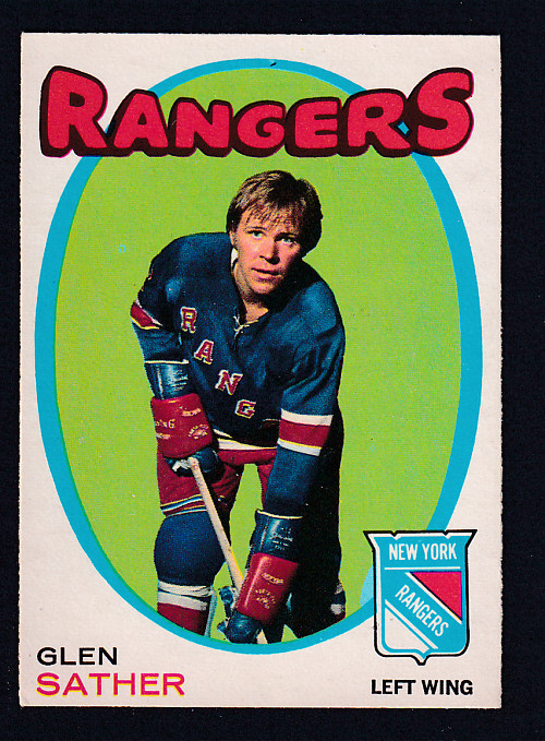 1971-72 O-PEE-CHEE HOCKEY CARD #221 G. SATHER photo 1971-72 O-PEE-CHEE HOCKEY CARD #221 G. SATHER photo