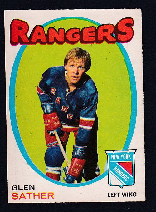 1971-72 O-PEE-CHEE HOCKEY CARD #221 G. SATHER photo 1971-72 O-PEE-CHEE HOCKEY CARD #221 G. SATHER photo