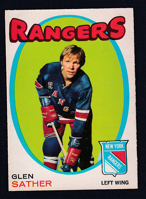 1971-72 O-PEE-CHEE HOCKEY CARD #221 G. SATHER photo 1971-72 O-PEE-CHEE HOCKEY CARD #221 G. SATHER photo