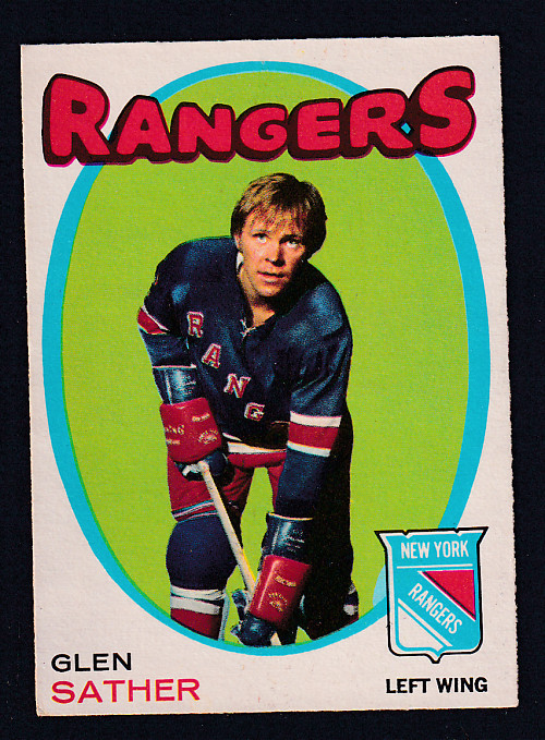 1971-72 O-PEE-CHEE HOCKEY CARD #221 G. SATHER photo 1971-72 O-PEE-CHEE HOCKEY CARD #221 G. SATHER photo