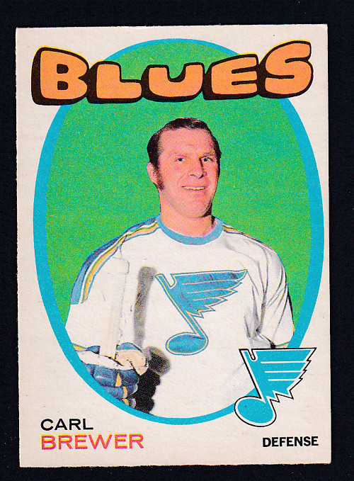 1971-72 O-PEE-CHEE HOCKEY CARD #222 C. BREWER photo 1971-72 O-PEE-CHEE HOCKEY CARD #222 C. BREWER photo