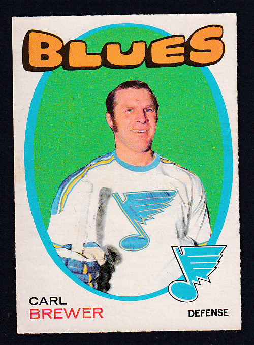 1971-72 O-PEE-CHEE HOCKEY CARD #222 C. BREWER photo 1971-72 O-PEE-CHEE HOCKEY CARD #222 C. BREWER photo