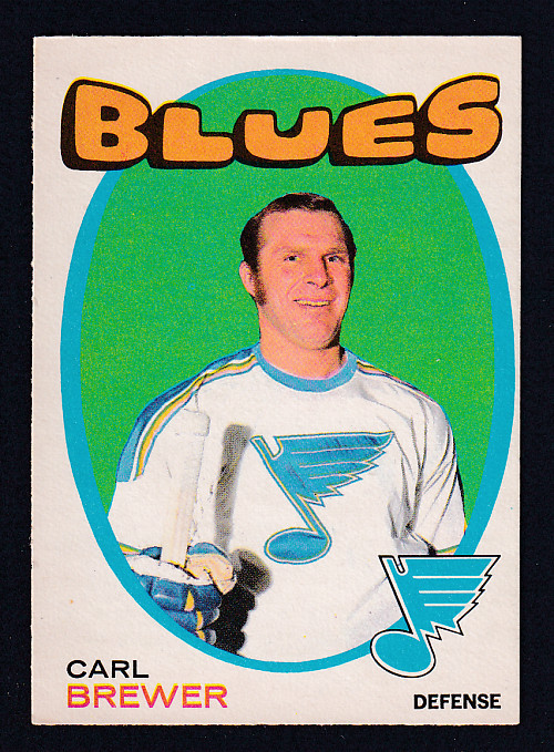1971-72 O-PEE-CHEE HOCKEY CARD #222 C. BREWER photo 1971-72 O-PEE-CHEE HOCKEY CARD #222 C. BREWER photo