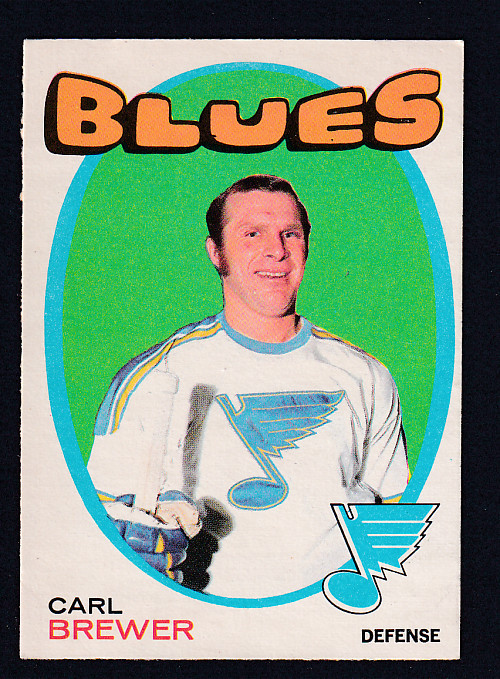 1971-72 O-PEE-CHEE HOCKEY CARD #222 C. BREWER photo 1971-72 O-PEE-CHEE HOCKEY CARD #222 C. BREWER photo