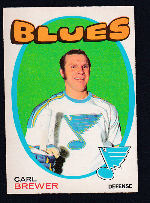 1971-72 O-PEE-CHEE HOCKEY CARD #222 C. BREWER photo 1971-72 O-PEE-CHEE HOCKEY CARD #222 C. BREWER photo