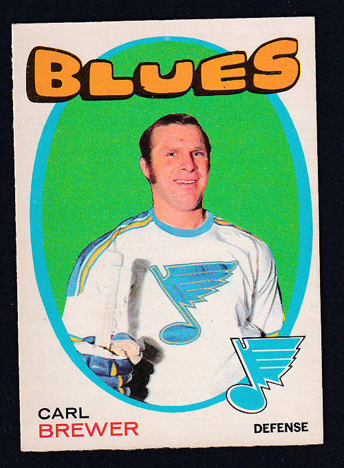 1971-72 O-PEE-CHEE HOCKEY CARD #222 C. BREWER photo 1971-72 O-PEE-CHEE HOCKEY CARD #222 C. BREWER photo