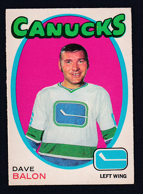 1971-72 O-PEE-CHEE HOCKEY CARD #229 D. BALON photo 1971-72 O-PEE-CHEE HOCKEY CARD #229 D. BALON photo