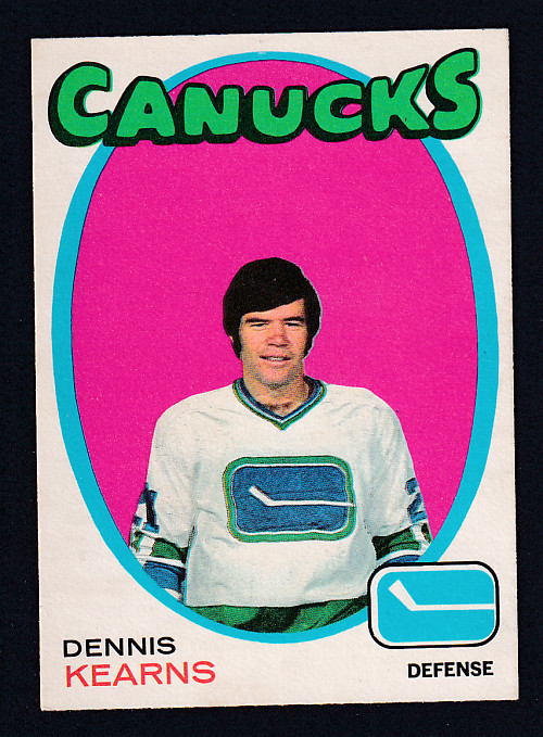 1971-72 O-PEE-CHEE HOCKEY CARD #231 D. KEARNS photo 1971-72 O-PEE-CHEE HOCKEY CARD #231 D. KEARNS photo