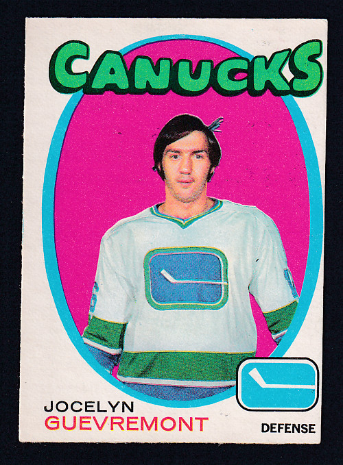 1971-72 O-PEE-CHEE HOCKEY CARD #232 J. GUEVREMONT photo 1971-72 O-PEE-CHEE HOCKEY CARD #232 J. GUEVREMONT photo