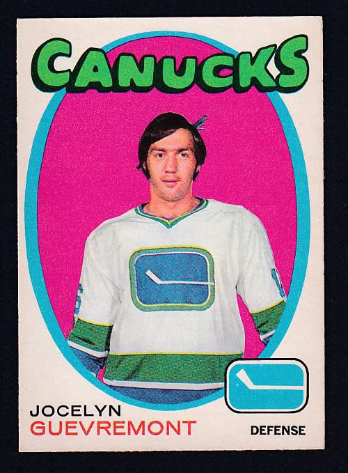 1971-72 O-PEE-CHEE HOCKEY CARD #232 J. GUEVREMONT photo 1971-72 O-PEE-CHEE HOCKEY CARD #232 J. GUEVREMONT photo