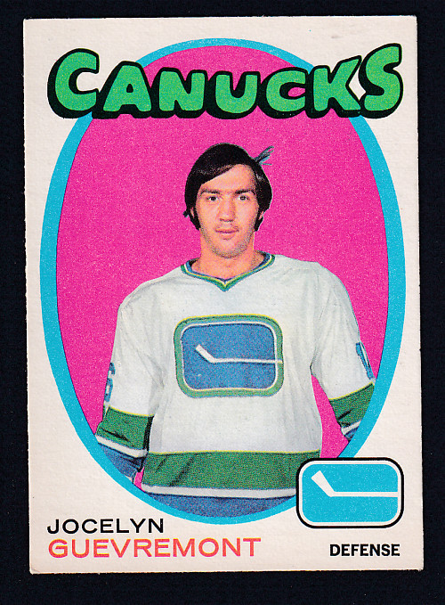 1971-72 O-PEE-CHEE HOCKEY CARD #232 J. GUEVREMONT photo 1971-72 O-PEE-CHEE HOCKEY CARD #232 J. GUEVREMONT photo
