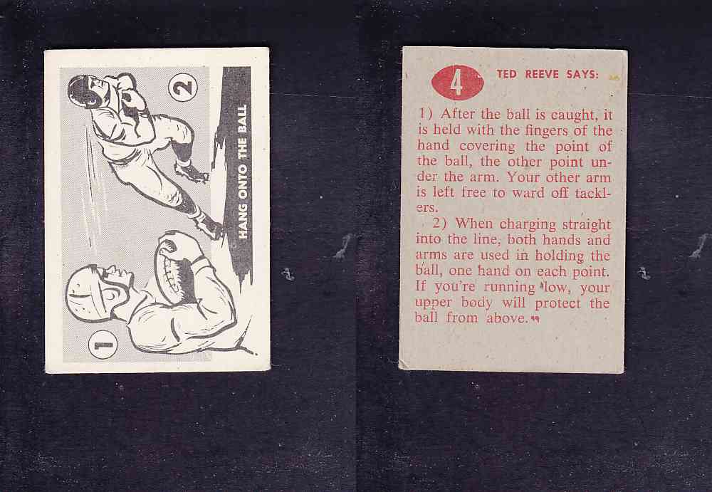 1952 CFL PARKHURST FOOTBALL CARD HANG ONTO THE BALL #4 photo 1952 CFL PARKHURST FOOTBALL CARD HANG ONTO THE BALL #4 photo