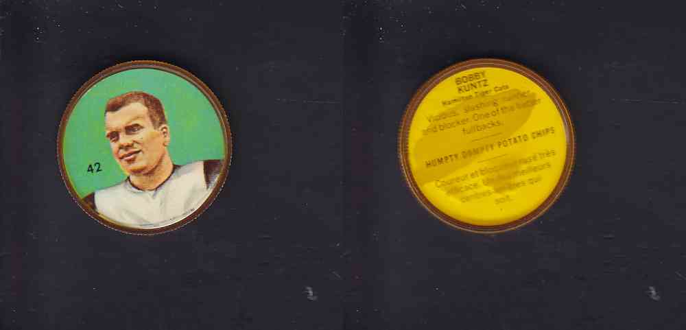 1963 CFL NALLEY'S COIN #42 B. KUNTZ photo 1963 CFL NALLEY'S COIN #42 B. KUNTZ photo