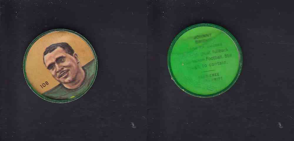 1963 CFL NALLEY'S COIN #108 J. BRIGHT photo 1963 CFL NALLEY'S COIN #108 J. BRIGHT photo