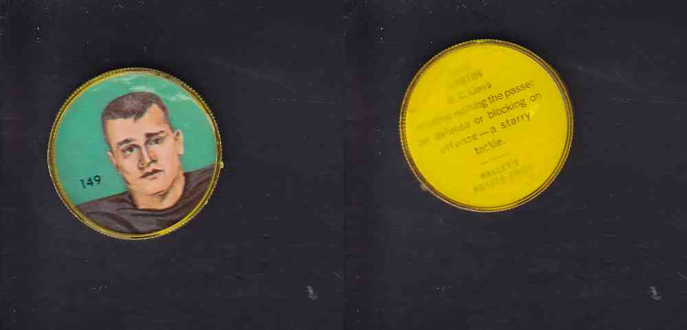1963 CFL NALLEY'S COIN #149 M. MARTIN photo 1963 CFL NALLEY'S COIN #149 M. MARTIN photo
