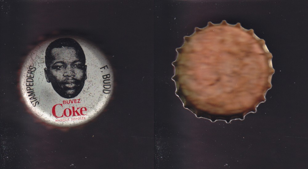 1965 CFL COCA COLA FOOTBALL CAP F. BUDD photo 1965 CFL COCA COLA FOOTBALL CAP F. BUDD photo