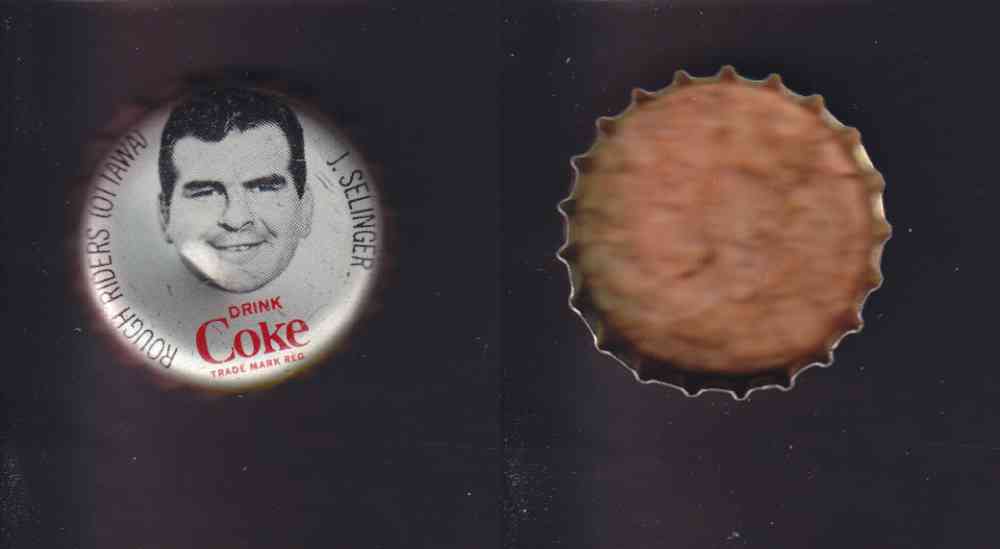1965 CFL COCA COLA FOOTBALL CAP J. SELINGER photo 1965 CFL COCA COLA FOOTBALL CAP J. SELINGER photo