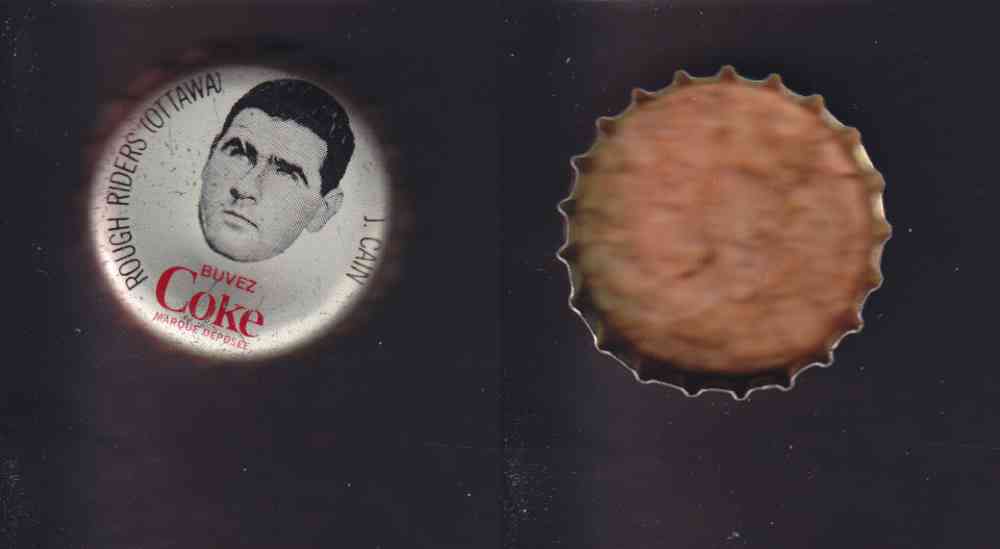 1965 CFL COCA COLA FOOTBALL CAP J. CAIN photo 1965 CFL COCA COLA FOOTBALL CAP J. CAIN photo