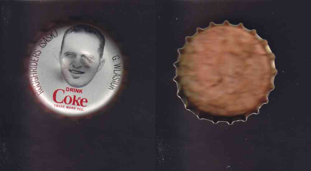1965 CFL COCA COLA FOOTBALL CAP G. WLASIUK photo 1965 CFL COCA COLA FOOTBALL CAP G. WLASIUK photo