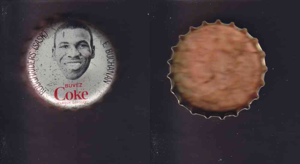 1965 CFL COCA COLA FOOTBALL CAP E. BUCHANAN photo 1965 CFL COCA COLA FOOTBALL CAP E. BUCHANAN photo