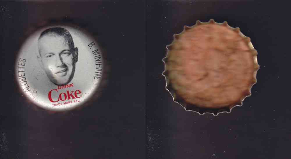 1965 CFL COCA COLA FOOTBALL CAP B. MINIHANE photo 1965 CFL COCA COLA FOOTBALL CAP B. MINIHANE photo