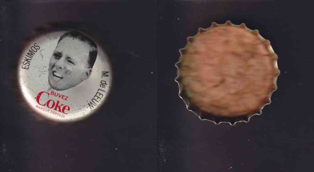 1965 CFL COCA COLA FOOTBALL CAP M. DELEEUW photo 1965 CFL COCA COLA FOOTBALL CAP M. DELEEUW photo