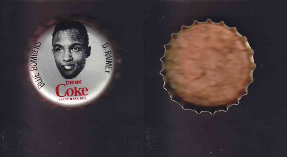 1965 CFL COCA COLA FOOTBALL CAP D. RAIMEY photo 1965 CFL COCA COLA FOOTBALL CAP D. RAIMEY photo