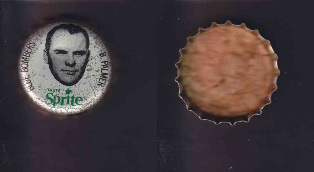 1965 CFL SPRITE FOOTBALL CAP B. PALMER photo 1965 CFL SPRITE FOOTBALL CAP B. PALMER photo