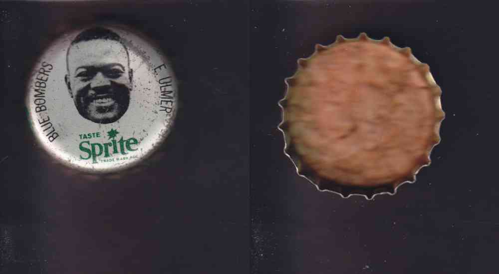 1965 CFL SPRITE FOOTBALL CAP E. ULMER photo 1965 CFL SPRITE FOOTBALL CAP E. ULMER photo