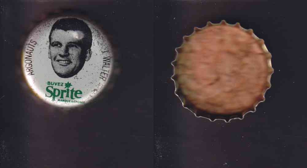 1965 CFL SPRITE FOOTBALL CAP J. WALTER photo 1965 CFL SPRITE FOOTBALL CAP J. WALTER photo